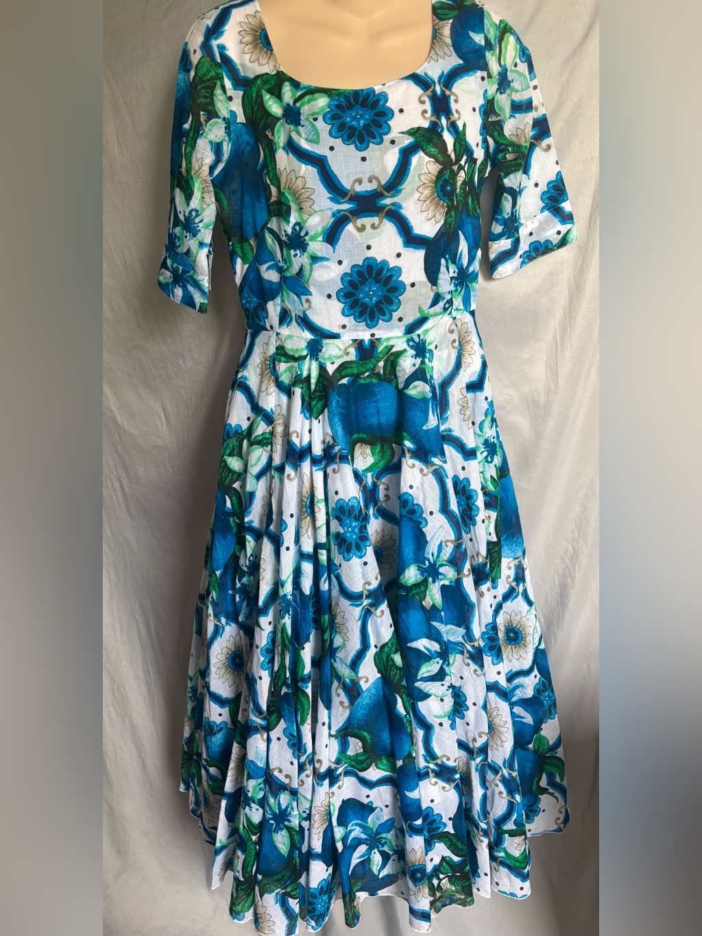 Samantha Sung Floral Cotton Dress 2